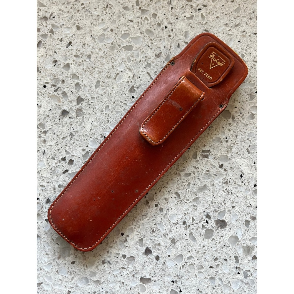 Vintage Pickett Model 400 Slide Rule with Leather Case Chicago USA 6 Inch
